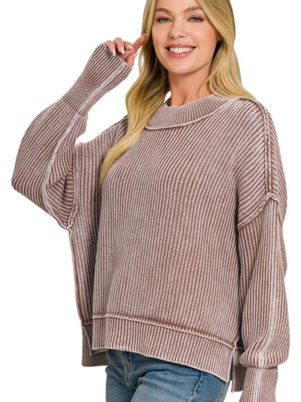 🆕🤍MOCHA SALLY SWEATER